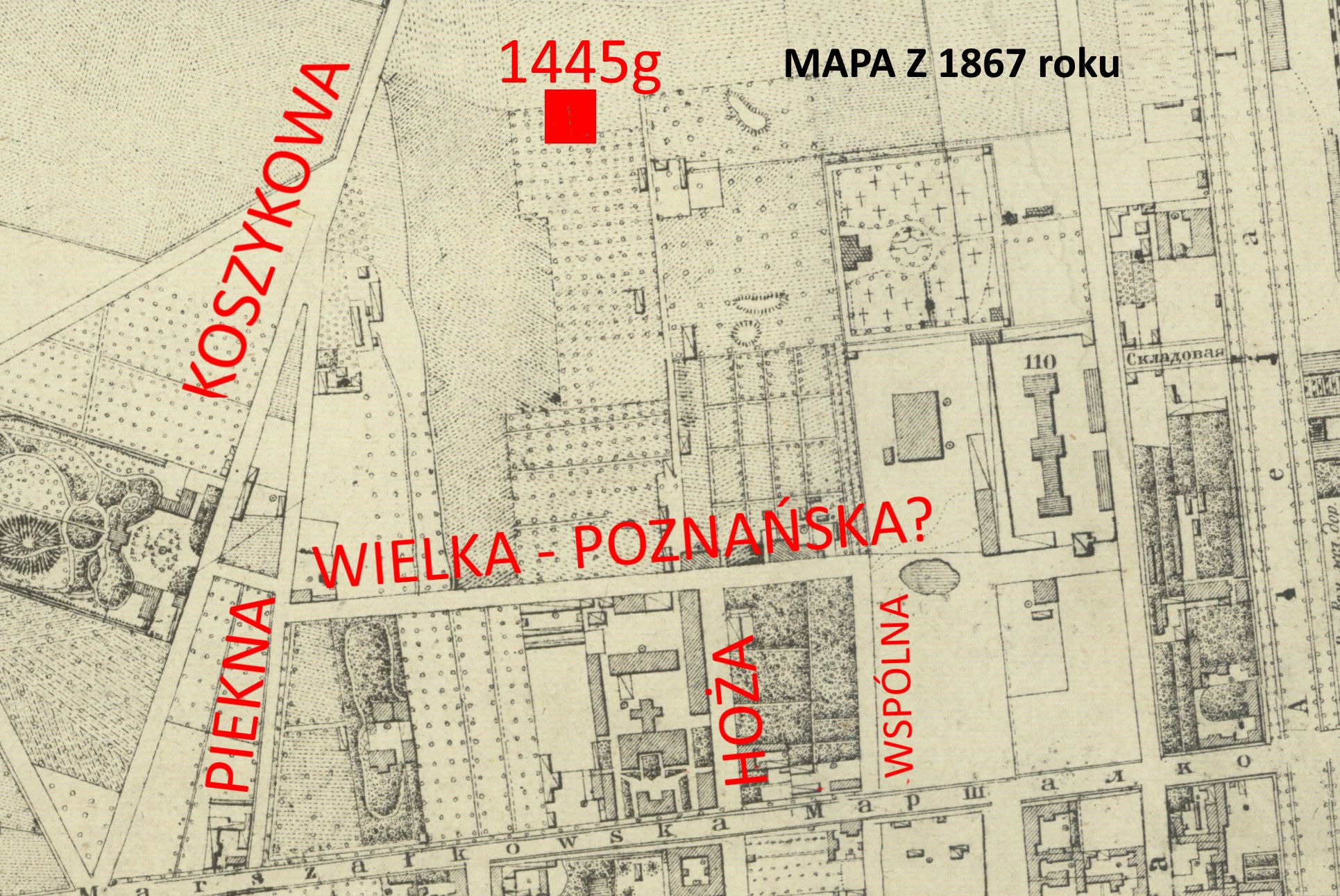 0 mapa okolic e1445g przed podzialem 1867